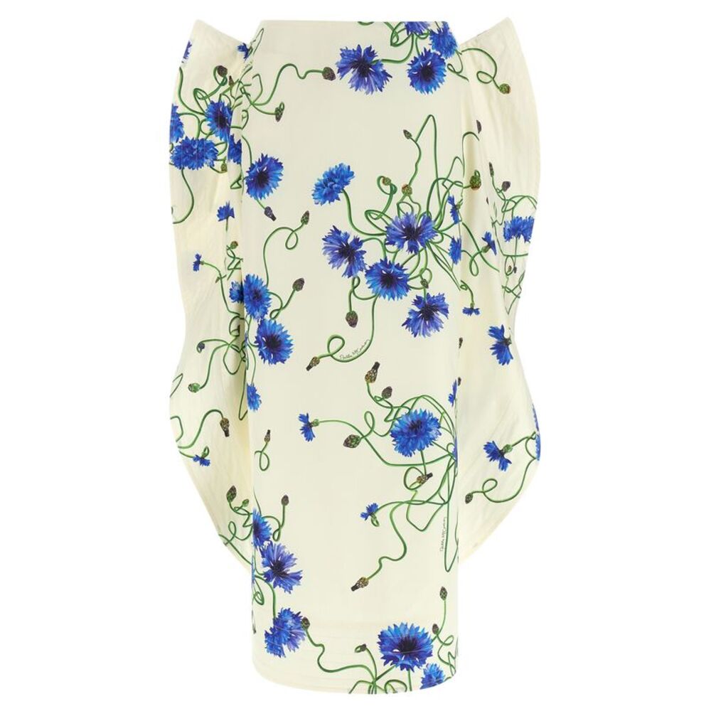 Stella McCartney Blue Cotton Mini Women's Skirt